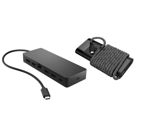 HP Universal USB-C-hub- en laptopladercombinatie - Afbeelding 4
