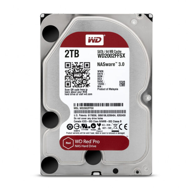 Western Digital Red Pro interne harde schijf 2 TB 7200 RPM 64 MB 3.5" SATA III - Afbeelding 3