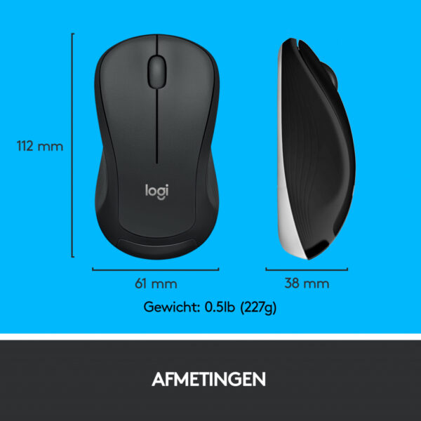 Logitech 920-008685 toetsenbord Inclusief muis Universeel USB QWERTY US International Zwart, Wit - Afbeelding 11