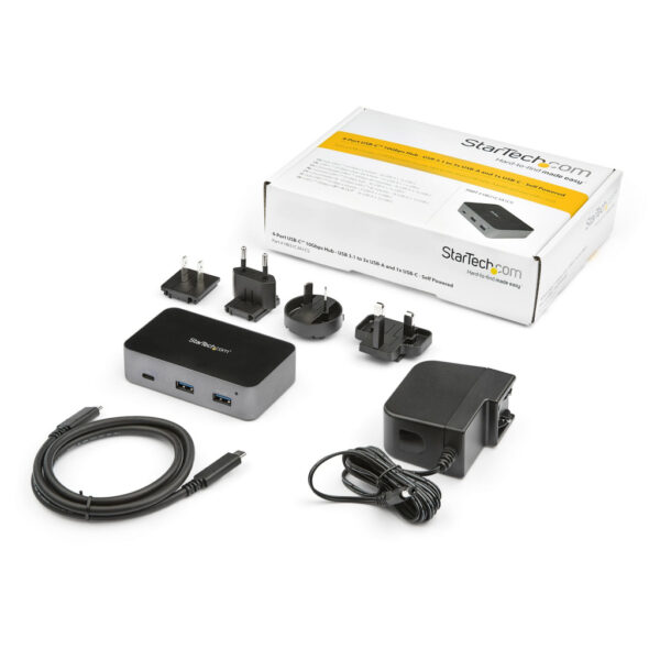 StarTech.com 4-poorts USB-C hub - USB 3.2 Gen 2 (10Gbps) - 3x USB-A en 1x USB-C - zelfgevoed - Afbeelding 2