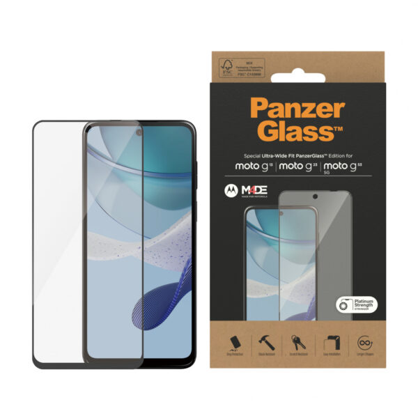PanzerGlass ® Screen Protector Motorola moto g13 | g23 | g53 5G | Ultra-Wide Fit Doorzichtige schermbeschermer 1 stuk(s) - Afbeelding 2