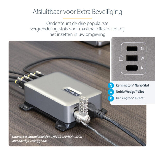 StarTech.com 4-Port Multi-Device USB-C Oplader, Totaal 240W, Single Port 140W EPR, PD 3.1, Poorten met Schroefvergrendeling, Id - Afbeelding 15