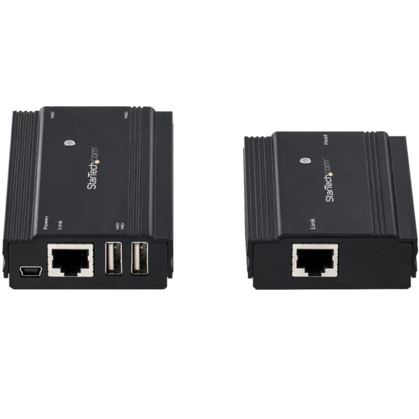 StarTech.com 4-Port USB 2.0 Extender Hub over Single CAT5e/CAT6 Ethernet Kabel (RJ45) - 100m - USB Extender Hub Adapter Kit - Me - Afbeelding 6