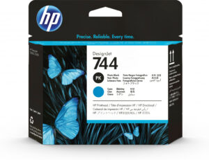 HP 744 fotozwarte/cyaan DesignJet printkop