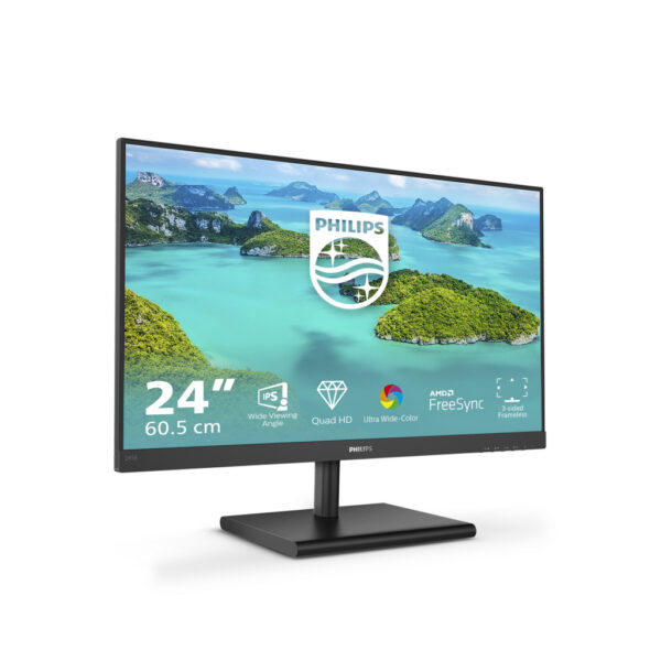 Philips E Line 245E1S/00 LED display 60,5 cm (23.8") 2560 x 1440 Pixels 2K Ultra HD LCD Zwart - Afbeelding 8