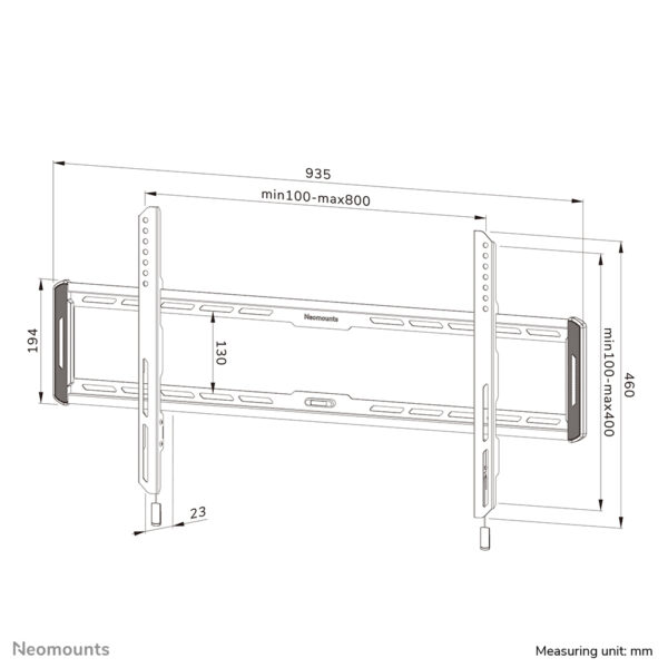 Neomounts WL30-550BL18 TV-beugel wand 43-86" - ultra-vlak - Easy Install - Afbeelding 16