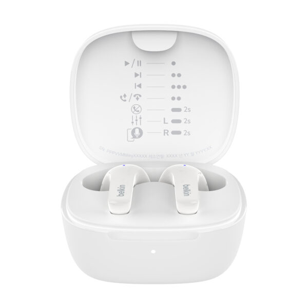 Belkin SoundForm Motion Headset True Wireless Stereo (TWS) In-ear Gesprekken/Muziek/Sport/Elke dag Bluetooth Wit - Afbeelding 2