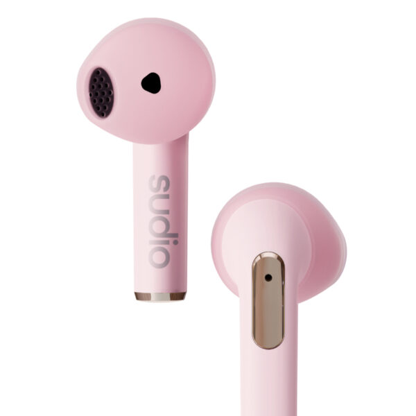 Sudio N2PNK hoofdtelefoon/headset True Wireless Stereo (TWS) In-ear Oproepen/muziek USB Type-C Bluetooth Roze - Afbeelding 2