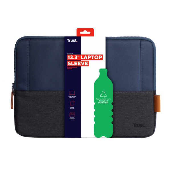 Trust Lisboa 33,8 cm (13.3") Opbergmap/sleeve Blauw - Afbeelding 3
