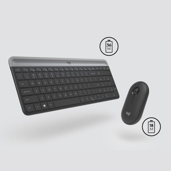 Logitech 920-009192 toetsenbord Inclusief muis Universeel RF Draadloos QWERTZ Zwitsers Grafiet - Afbeelding 5