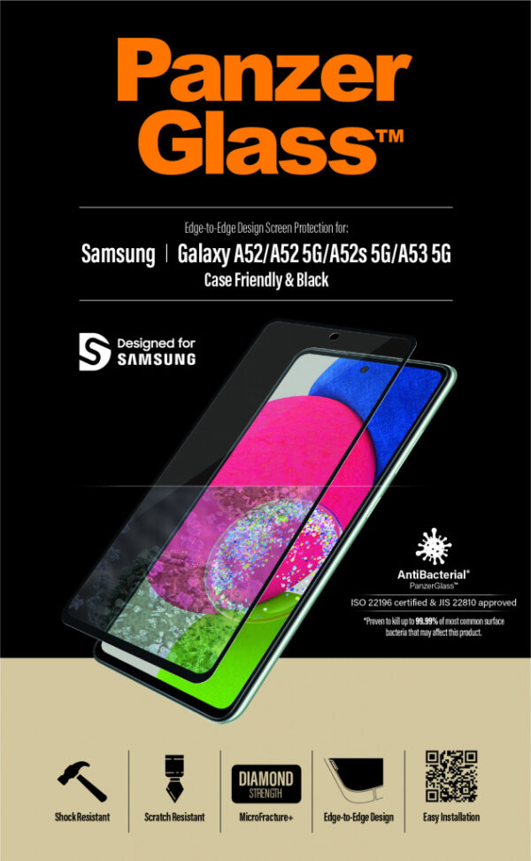 PanzerGlass ® Screen Protector Samsung Galaxy A52 | A52 5G | A52s 5G | A53 5G Doorzichtige schermbeschermer 1 stuk(s) - Afbeelding 9