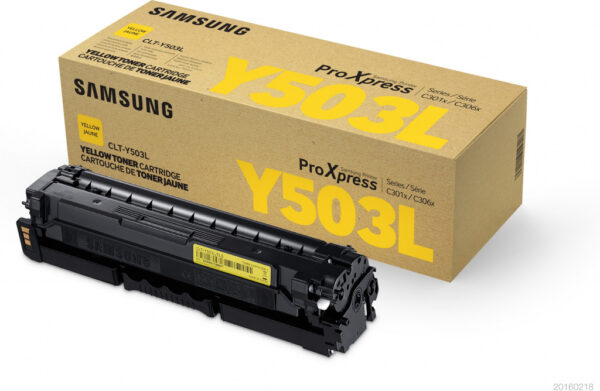 Samsung CLT-Y503L originele gele high-capacity tonercartridge - Afbeelding 3