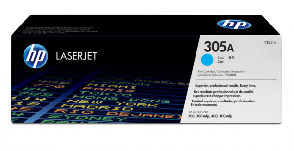 HP 305A originele cyaan LaserJet tonercartridge - Afbeelding 2