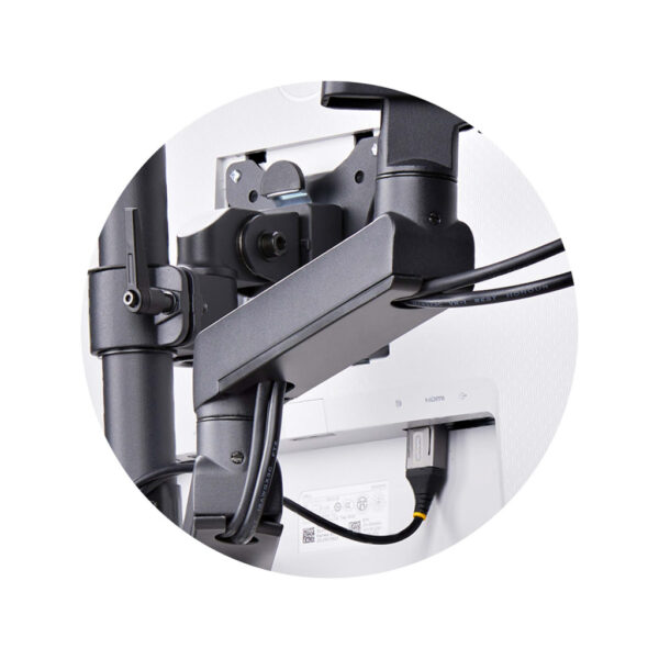 StarTech.com Triple Monitor Arm voor Bureau, Tot Drie 27inch Schermen, VESA 75x75/100x100, Instelling zonder Gereedschap, C-klem - Afbeelding 8
