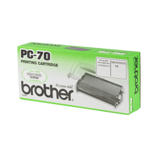 Brother PC-70 faxbenodigdheid Fax-inktcartridge + lint 140 pagina's Zwart 1 stuk(s) - Afbeelding 3