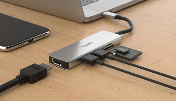 D-Link DUB-M530 laptop dock & poortreplicator Bedraad USB 3.2 Gen 1 (3.1 Gen 1) Type-C Aluminium - Afbeelding 4