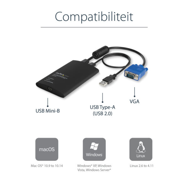 StarTech.com USB Crash Cart adapter met bestandsoverdracht & video-opname - Afbeelding 11