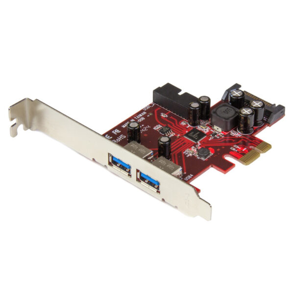 StarTech.com 4-poorts PCI Express USB 3.0 kaart 2 extern, 2 intern SATA-voeding