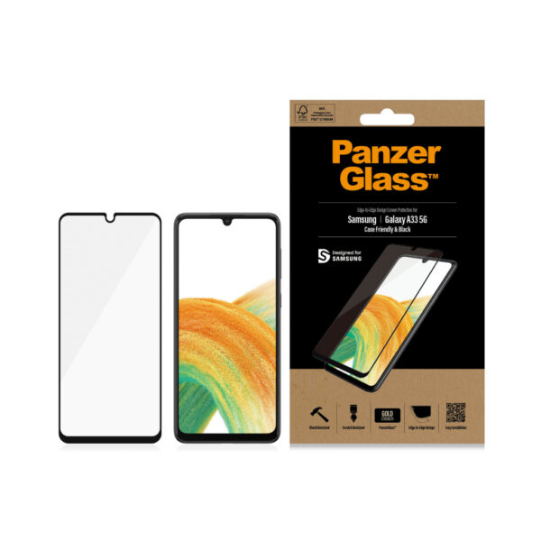 PanzerGlass Gehard Glas Clear Screenprotector Samsung Galaxy A33 5G - Afbeelding 3