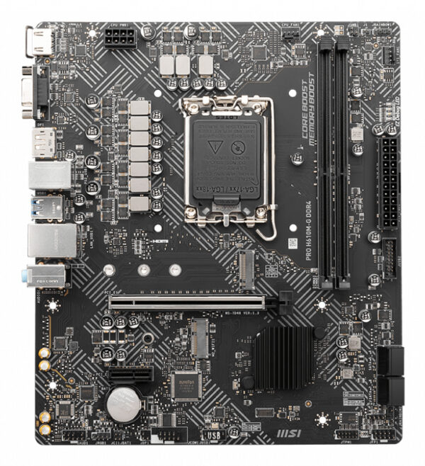 MSI PRO H610M-G DDR4 moederbord Intel H610 LGA 1700 micro ATX - Afbeelding 2
