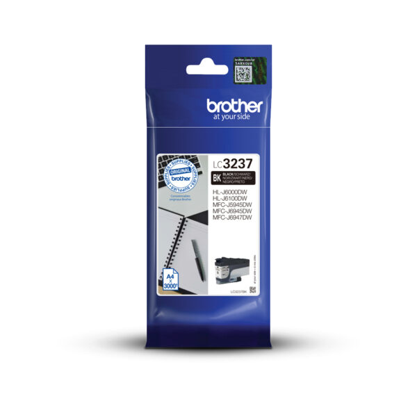 Brother LC3237BK inktcartridge 1 stuk(s) Origineel Zwart