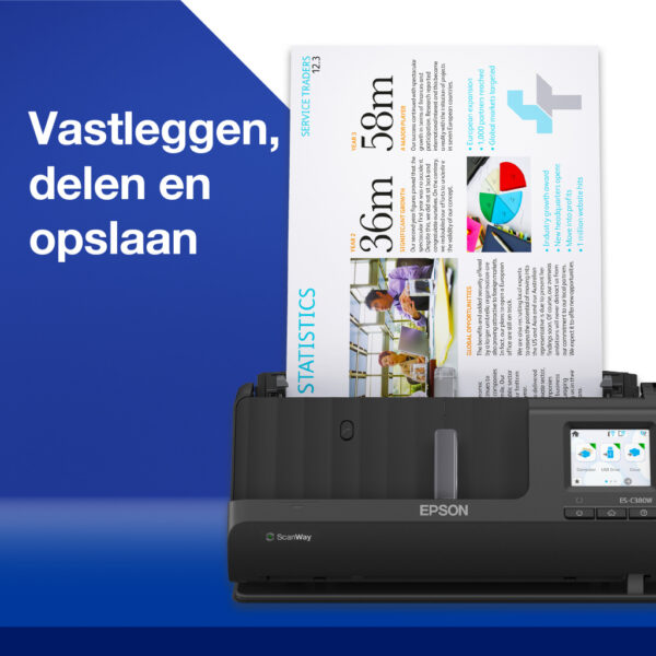 Epson ES-C320W compacte A4-documentscanner met Wi-Fi-connectiviteit en U-traject - Afbeelding 16