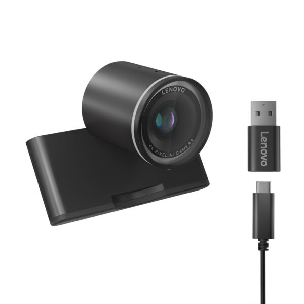 Lenovo 4XC1Q25246 webcam 8 MP 1920 x 1080 Pixels USB-C Zwart - Afbeelding 2