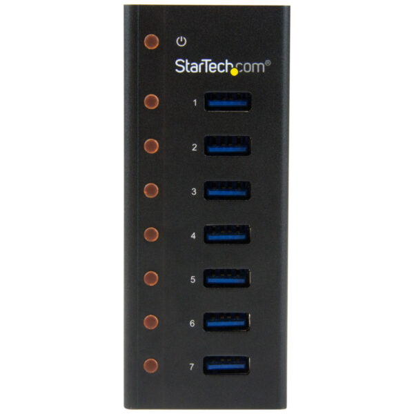 StarTech.com 7-poorts USB 3.0 hub - 5Gbps - op een desktop of op de wand monteerbare metalen behuizing - Afbeelding 3