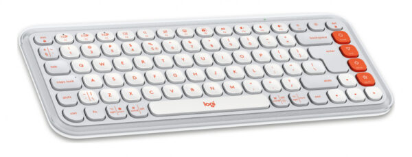 Logitech 920-013141 toetsenbord Inclusief muis Universeel Bluetooth QWERTY US International Oranje, Wit - Afbeelding 3