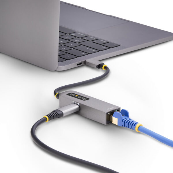StarTech.com USB-C naar Ethernet Adapter, NIC, 100W PD Pass-Through, USB 3.0 Type-C 1Gbps Multi Speed Netwerk Adapter, Gigabit E - Afbeelding 7