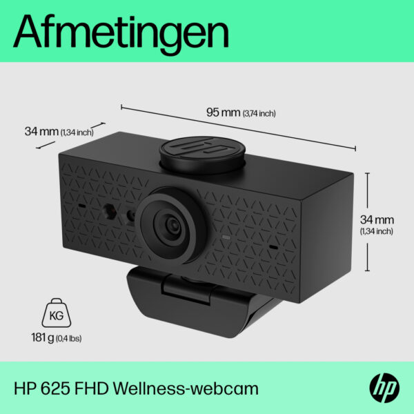 HP 625 FHD-webcam - Afbeelding 7