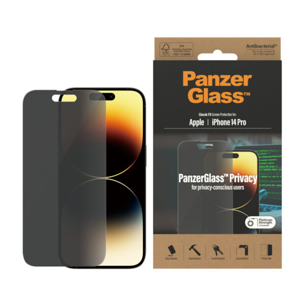 Panzerglass Gehard Glas Privacy Screenprotector Apple iPhone 14 Pro - Afbeelding 2