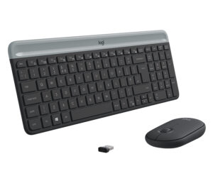 Logitech 920-009192 toetsenbord Inclusief muis Universeel RF Draadloos QWERTZ Zwitsers Grafiet