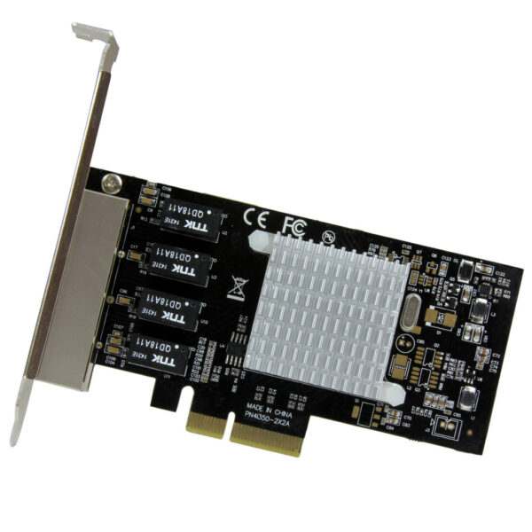 StarTech.com 4 poorts gigabit ethernet netwerkkaart PCI Express Intel 1350 NIC - Afbeelding 2