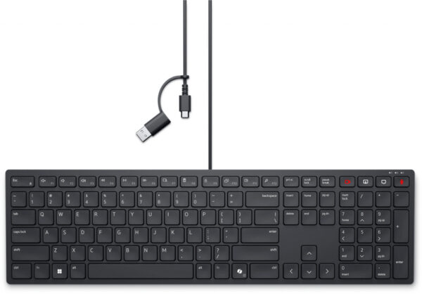 DELL KB525C toetsenbord Kantoor USB AZERTY Belgisch Zwart