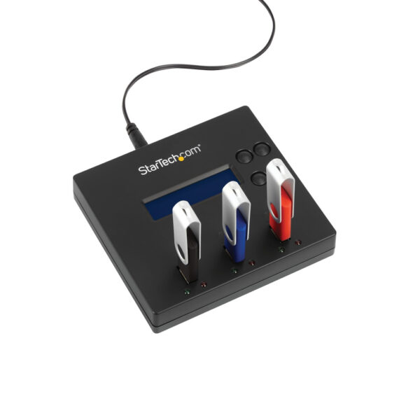 StarTech.com Standalone 1 naar 2 USB Thumb Drive Cloner en Wisser, Multiple USB Flash Drive Kloner, System/File/Whole-Drive Copy - Afbeelding 4