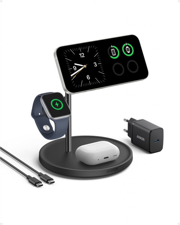 Anker MagGo Universeel Zwart USB Draadloos opladen Snel opladen Binnen - Afbeelding 3