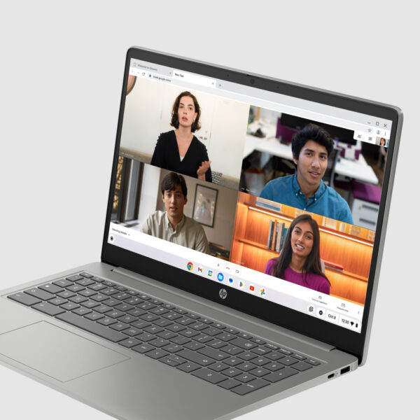 HP Chromebook 15a-nb0150nd Intel® N N100 39,6 cm (15.6") Full HD 8 GB LPDDR5-SDRAM 128 GB UFS Wi-Fi 6 (802.11ax) ChromeOS Zilver - Afbeelding 5