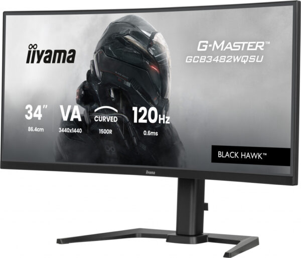 iiyama GCB3482WQSU-B1 computer monitor 86,4 cm (34") 1440 x 3440 Pixels UltraWide Quad HD LED Zwart - Afbeelding 3
