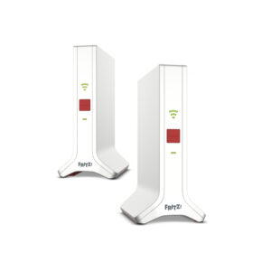 FRITZ!Repeater FRITZ!Mesh Set 4200 2-pack Edition International Netwerkrepeater 4200 Mbit/s Rood, Wit