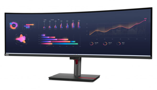 Lenovo ThinkVision P49w-30 LED display 124,5 cm (49") 5120 x 1440 Pixels DQHD Zwart - Afbeelding 4