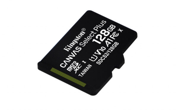 Kingston Technology Canvas Select 128GB micSDXC Plus 100R A1 C10 kaart + ADP - Afbeelding 4