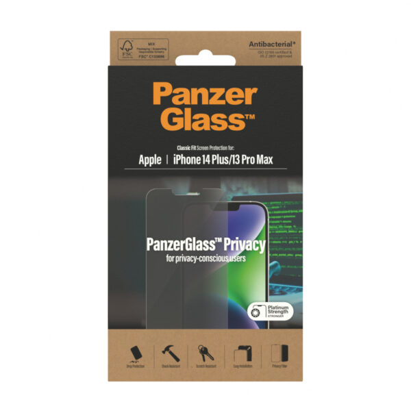 Panzerglass Gehard Glas Privacy Screenprotector Apple iPhone 14 Plus - Afbeelding 6