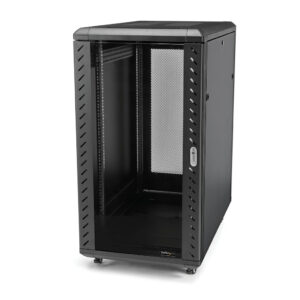 StarTech.com 4 Post 32U Netwerkkast, Vergrendelbare 19" Patchkast voor Computer / AV / IT / Data Apparatuur, Server Rack voor Bu