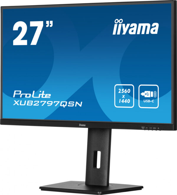 iiyama ProLite XUB2797QSN-B2 computer monitor 68,6 cm (27") 2560 x 1440 Pixels 2K Ultra HD LED Zwart - Afbeelding 4