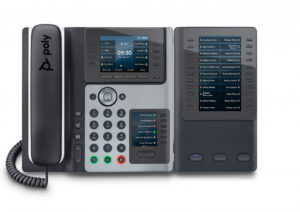 POLY Edge E400 IP-telefoon met PoE-ondersteuning