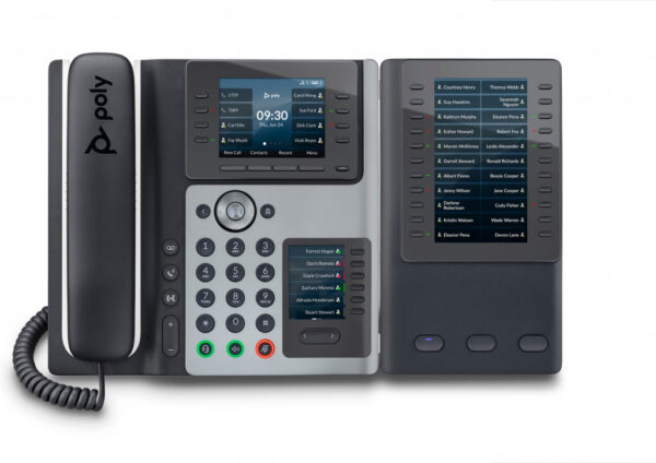 POLY Edge E400 IP-telefoon met PoE-ondersteuning