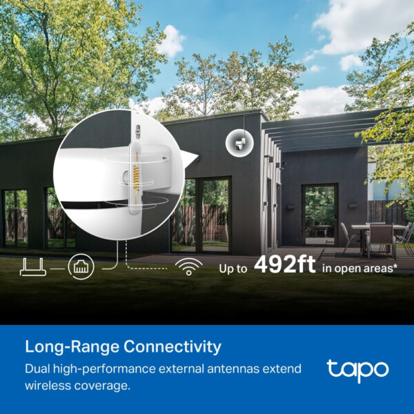 TP-Link TAPO C530WS bewakingscamera Torentje IP-beveiligingscamera Buiten 2880 x 1620 Pixels Muur - Afbeelding 10