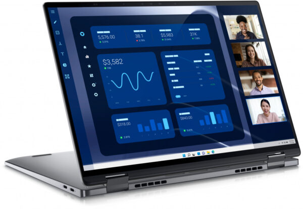 DELL Latitude 9450 2-in-1 Intel Core Ultra 7 165U Hybride (2-in-1) 35,6 cm (14") Touchscreen Quad HD+ 16 GB LPDDR5x-SDRAM 512 GB - Afbeelding 2
