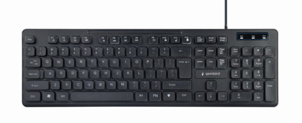 Gembird KB-UML-02 toetsenbord USB Amerikaans Engels Zwart - Afbeelding 2